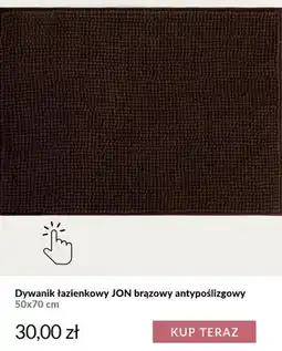 Homla Dywanik łazienkowy Jon brązowy antypoślizgowy 50x70 cm Homla oferta