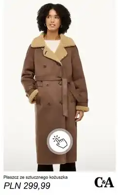 C&A Płaszcz ze sztucznego kożuszka C & A oferta