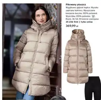 Pikowany płaszcz