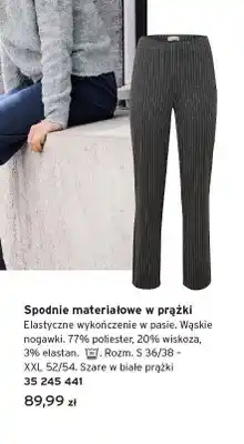 Tchibo Spodnie materiałowe w prążki oferta