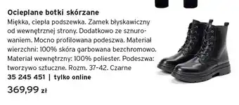 Ocieplane botki skórzane Tchibo