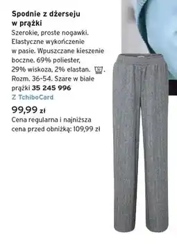 Tchibo Spodnie z dżerseju w prążki Tchibo oferta