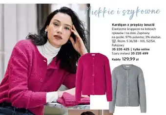 Kardigan z przędzy bouclé