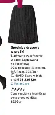 Tchibo Spódnica dresowa w prążki oferta