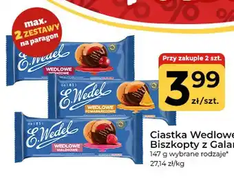 Ciastka Wedlowe biszkopty z galaretką malinowe E.Wedel