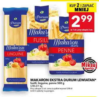 Makaron ekstra durum fusilli Lewiatan