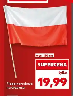 Kaufland Flaga narodowa na drzewcu oferta