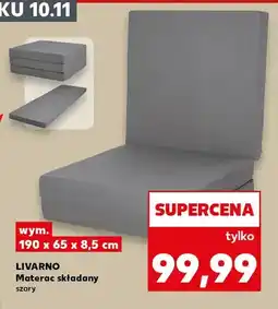 Kaufland Materac składany szary Livarno oferta