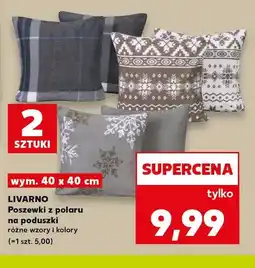 Kaufland Poszewki z polaru na poduszki 40x40 cm 2-pak Livarno oferta