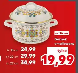 Kaufland Garnek emaliowany śr. 16 cm oferta