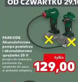 Kaufland Zestaw akumulatorowa pompa powietrza i akumulatorowa sprężarka 20V Parkside oferta
