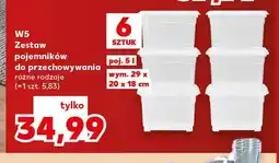 Kaufland Zestaw pojemników do przechowywania W5 oferta
