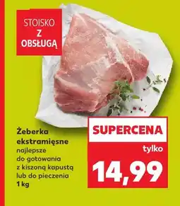 Kaufland Żeberka ekstramięsne oferta