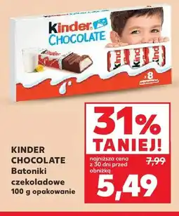 Kaufland Batoniki czekoladowe Kinder Chocolate oferta