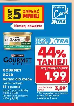 Kaufland Karma dla kotów Gourmet Gold oferta