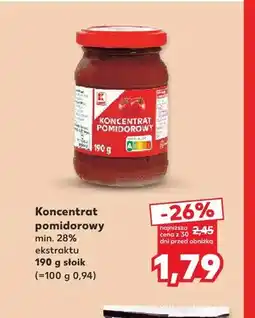 Kaufland Koncentrat pomidorowy min. 28% ekstraktu K-Classic oferta