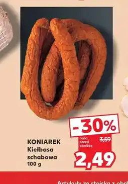 Kaufland Kiełbasa schabowa Koniarek oferta