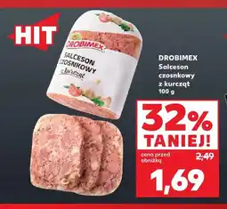 Kaufland Salceson czosnkowy z kurcząt Drobimex oferta