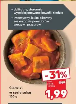 Kaufland Śledziki w sosie salsa oferta