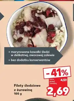 Kaufland Filety śledziowe z żurawiną oferta