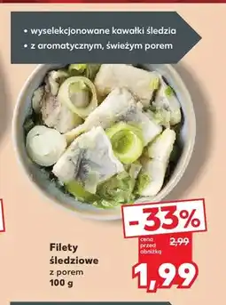 Kaufland Filety śledziowe z porem oferta