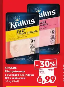 Kaufland Filet gotowany z kurczaka Krakus oferta