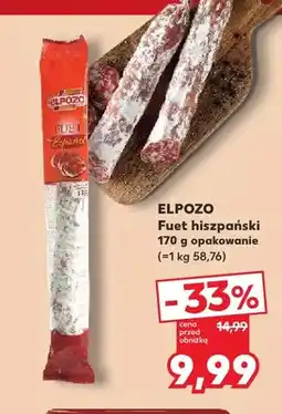 Kaufland Fuet hiszpański ElPozo oferta