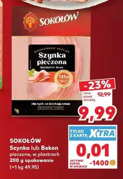 Kaufland Szynka pieczona w plastrach Sokołów oferta