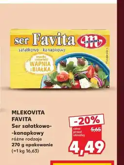 Kaufland Ser sałatkowo-kanapkowy Favita Mlekovita oferta