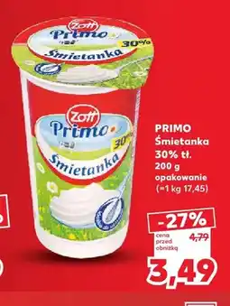 Kaufland Śmietanka Zott Primo 30% oferta