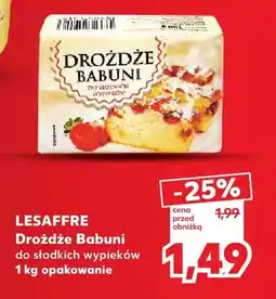 Kaufland Drożdże Babuni do słodkich wypieków Lesaffre oferta
