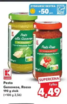 Kaufland Pesto Genovese K-Classic oferta