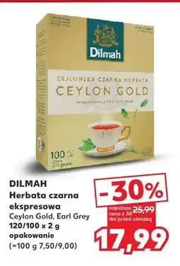 Kaufland Herbata czarna ekspresowa Ceylon Gold Dilmah oferta