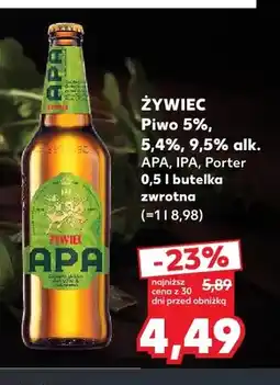 Kaufland Piwo Żywiec APA oferta