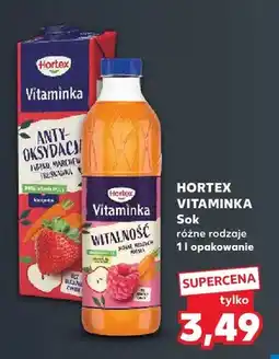 Kaufland Sok Hortex Vitaminka antyoksydacja jabłko marchew truskawka oferta