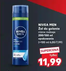 Kaufland Żel do golenia Nivea Men oferta