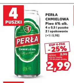 Kaufland Piwo Perła Chmielowa 4-pak oferta