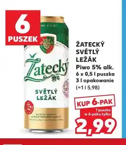 Kaufland Piwo Žatecký Světlý Ležák 6-pak oferta