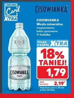 Kaufland Woda mineralna lekko gazowana Cisowianka oferta