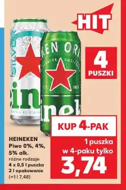 Kaufland Piwo Heineken Silver 4-pak oferta