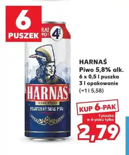 Kaufland Piwo Harnaś 6-pak oferta