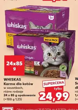 Kaufland Karma dla kotów w saszetkach Whiskas 24-pak oferta