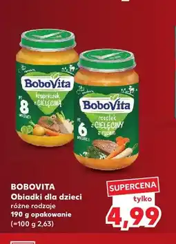 Kaufland Obiadki dla dzieci rosółek z cielęciny z ryżem BoboVita oferta