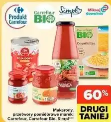 Makarony, przetwory pomidorowe Carrefour, Carrefour Bio, Simpl