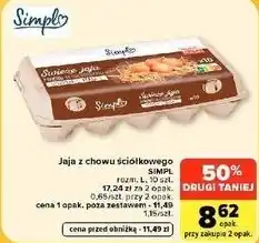 Carrefour Market Jaja z chowu ściółkowego SIMPL oferta