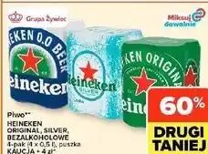 Carrefour Market Piwo Heineken Original, Silver, Bezalkoholowe oferta