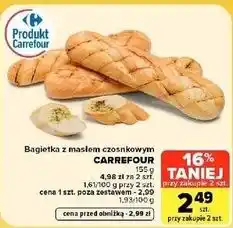 Carrefour Market Bagietka z masłem czosnkowym CARREFOUR oferta