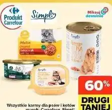 Carrefour Market Wszystkie karmy dla psów i kotów Carrefour, Simpl oferta