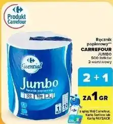 Carrefour Market Ręcznik papierowy Carrefour Jumbo oferta