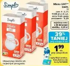 Carrefour Market Mleko UHT SIMPL oferta